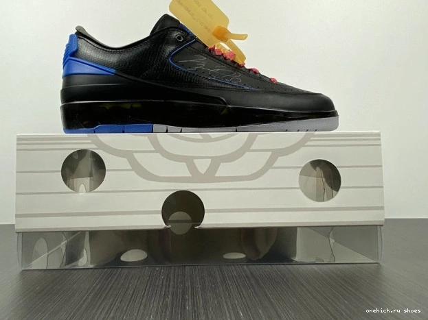 Rep SP Low Retro DJ4375-004 Jordan 2 Off-White Blue Black 0613